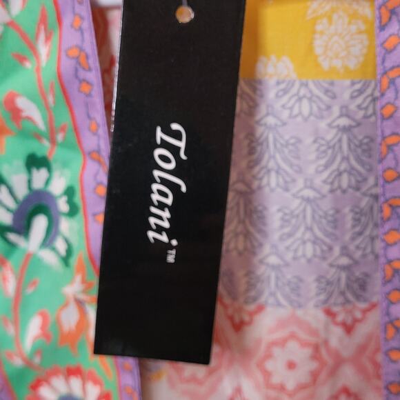 NWT Tolani Collection Patchwork Raelyn Boho Open Kimono Womens Sz Large Petite - Picture 5 of 8